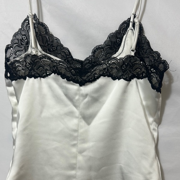 Zara White and Black Lace Bodysuit - Picture 3 of 9
